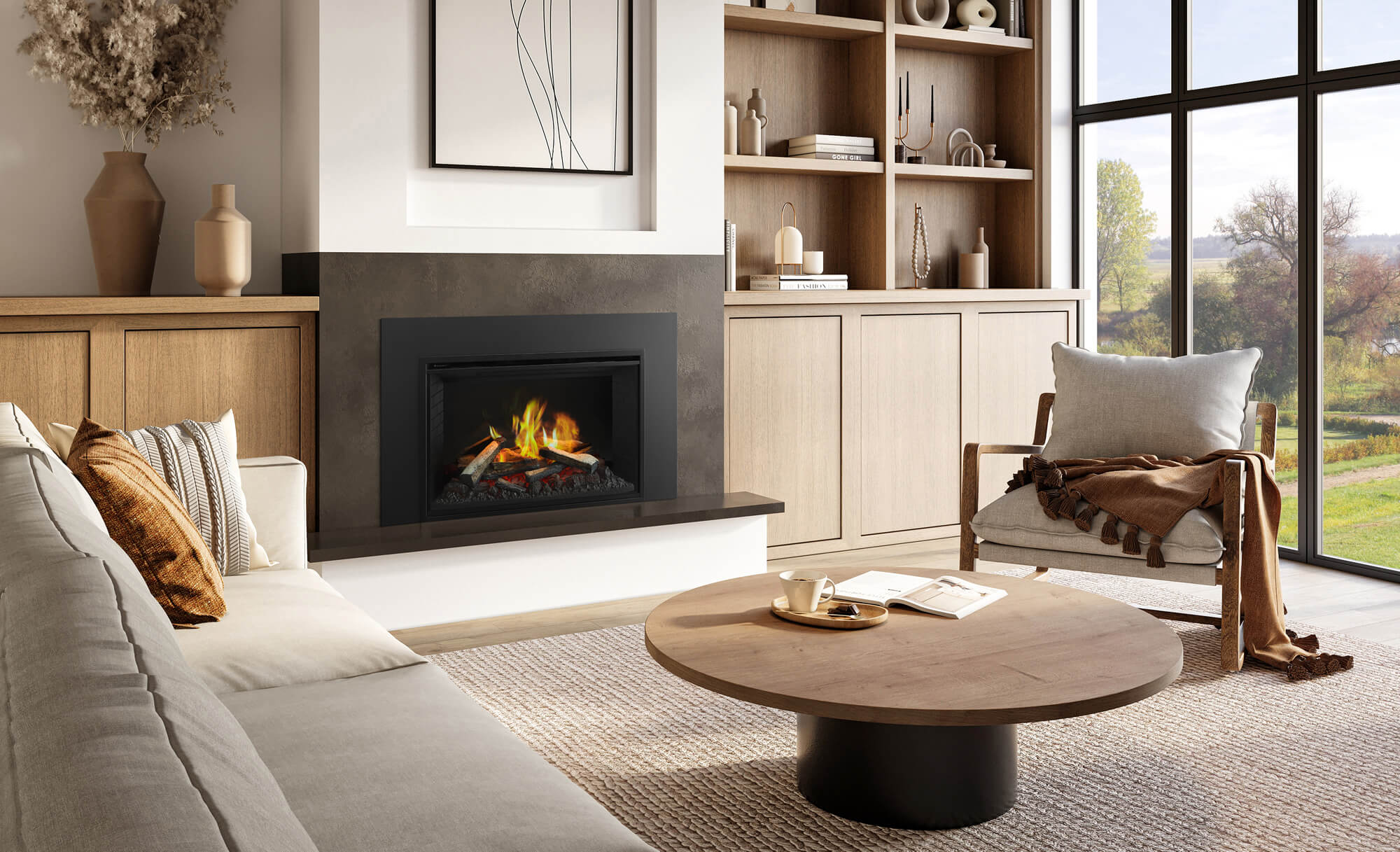 Ei33 LCD Ei33 LCD Regency Electric Insert Birch Logs