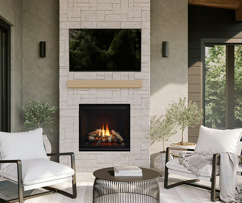 Fireplace TV WAll G600EC-OUTDOOR
