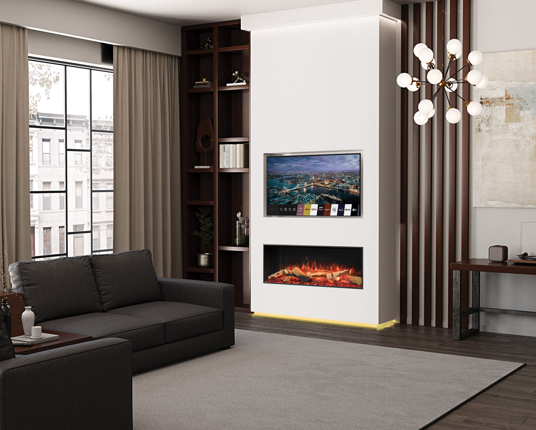 Fireplace TV Wall Regency-Onyx-EX110