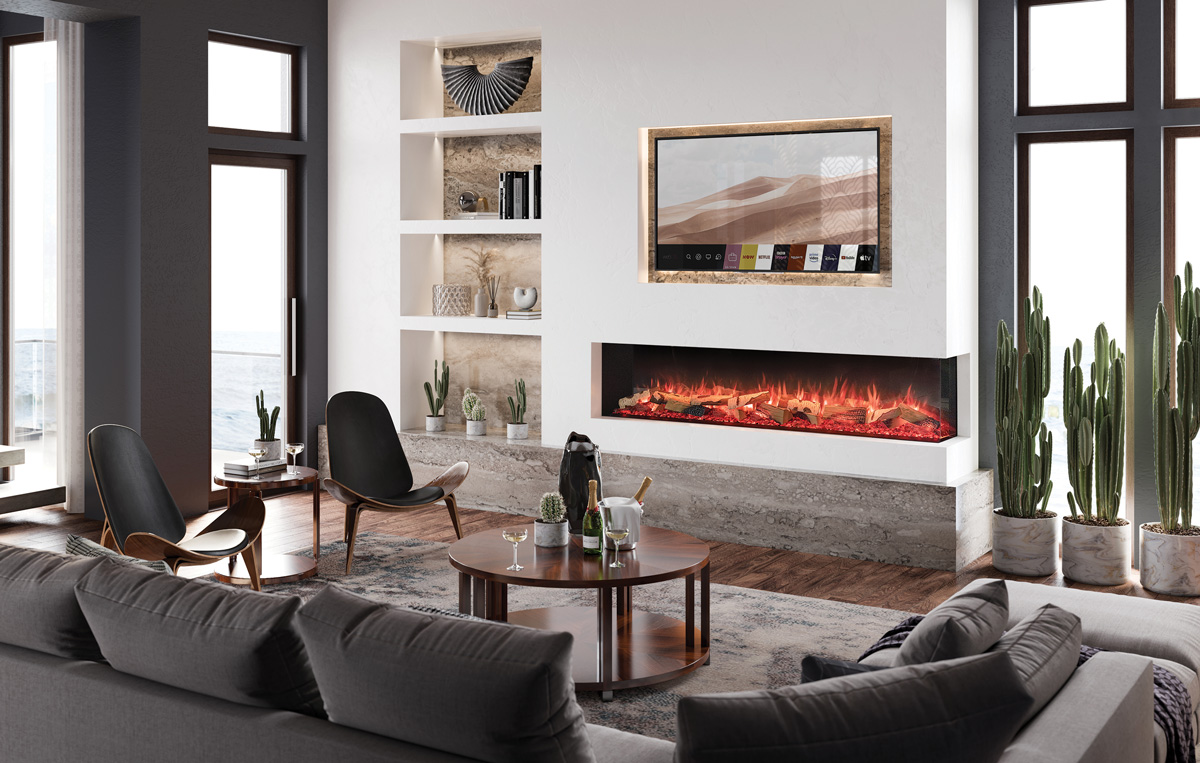 Fireplace TV Wall Regency-Onyx-EX190