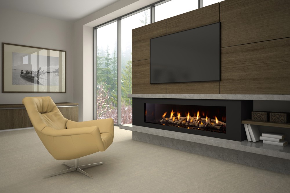 Regency Fireplace TV Wall City Series New York View 72