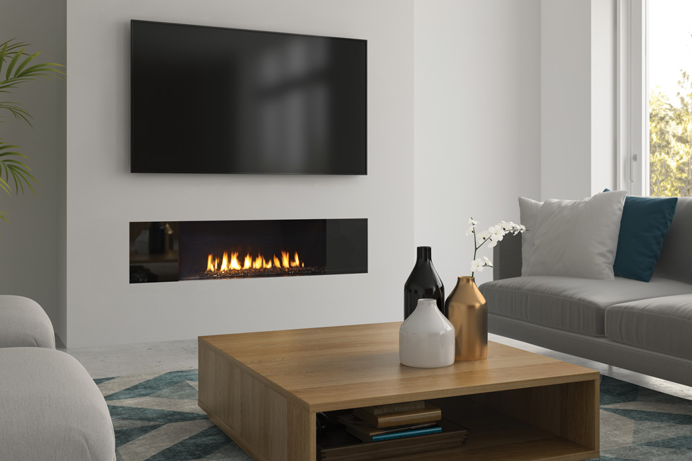 Regency Fireplace TV Wall City Series New York View